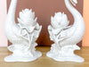 Pair of Fitz and Floyd Swan Candle Holders