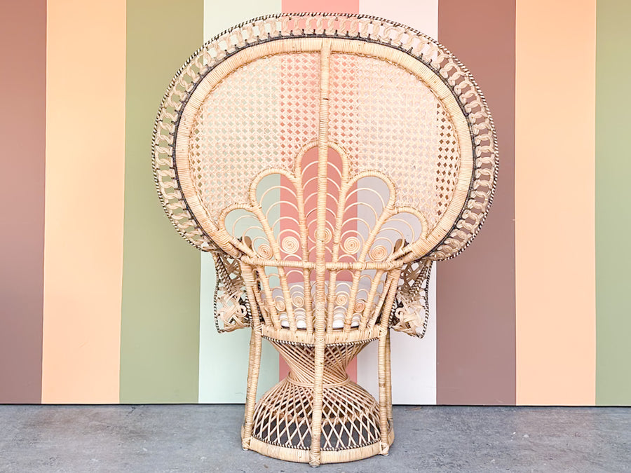 Natural Rattan "Tribal" Peacock Chair