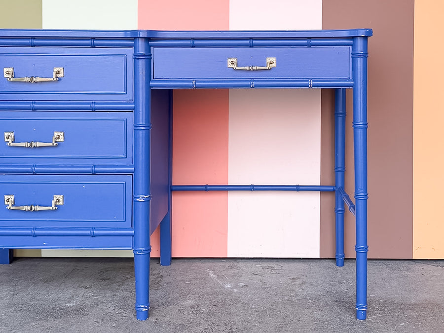 Painted Henry Link Faux Bamboo Desk