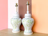 Pair of Green Leaf Icing Lamps