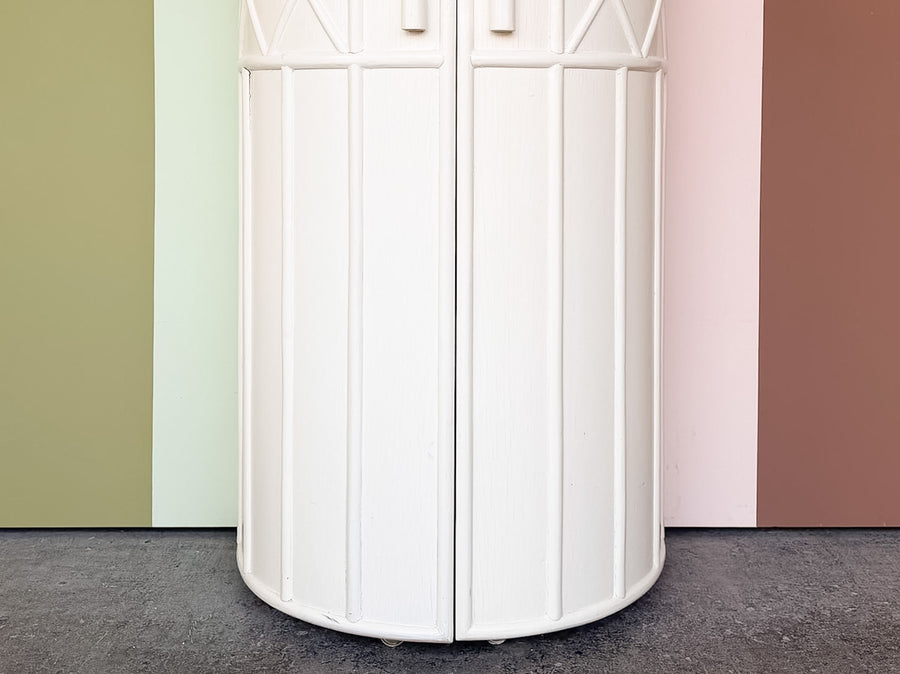 Palm Beach Style Faux Bamboo Bar on Casters