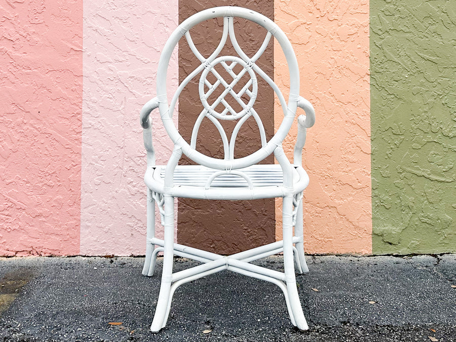 Hekman Rattan Chippendale Desk and Chair