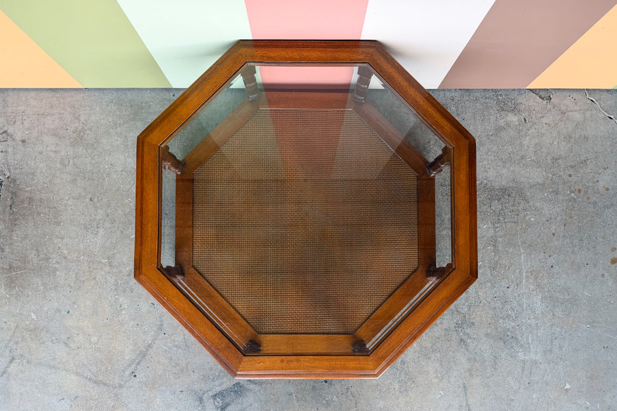 Handsome Faux Bamboo Coffee Table
