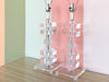 Pair of Lucite Stacked Lamps