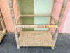 Pair of Coastal Chic Rattan Etageres