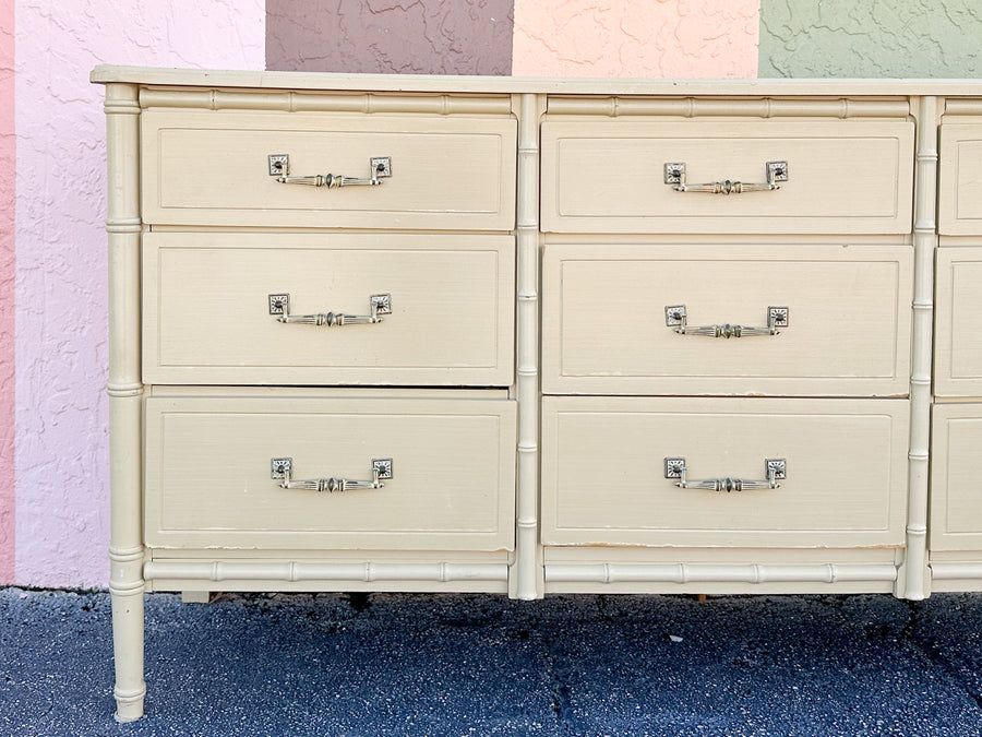 Palm Beach Style Faux Bamboo Dresser