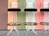 Set of Four Lucite Bar Stools
