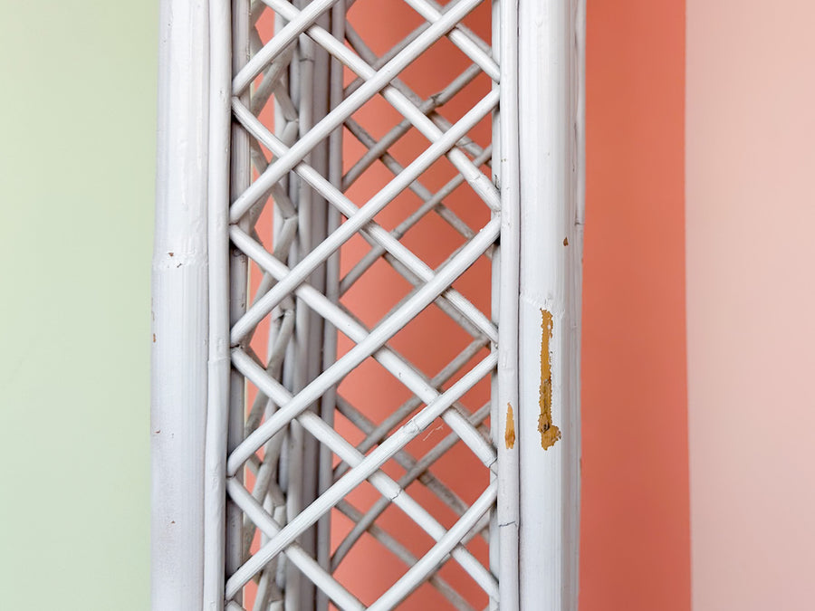 Lattice Rattan Floor Lamp