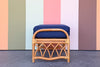 Rattan Lounge Chair and Ottoman