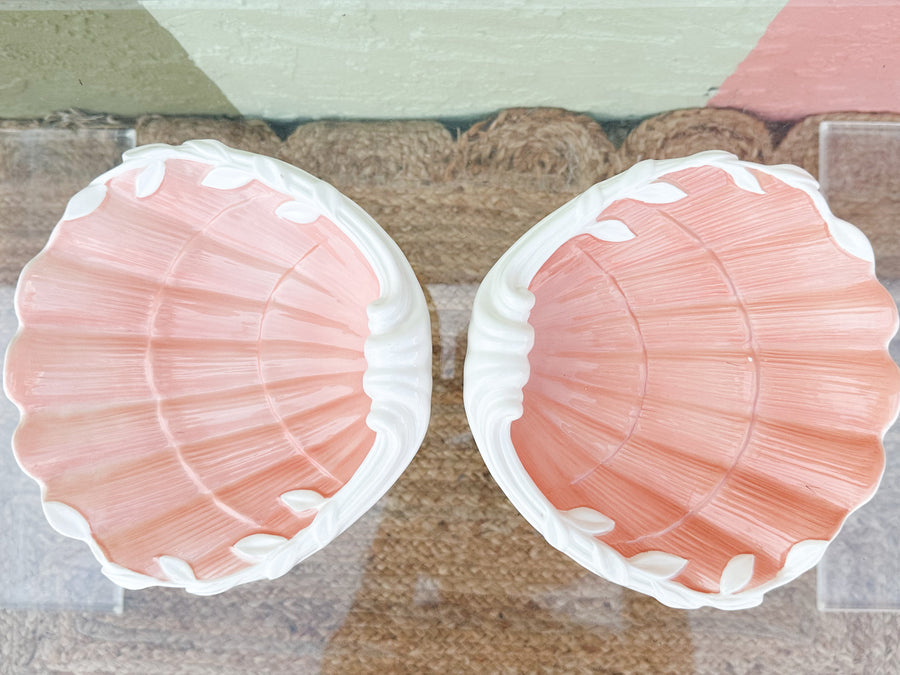 Pair of Fitz and Floyd Coquille Trinket Plates