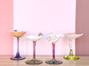 Set of Four Colorful Shell Coupes