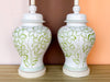 Pair of Green Leaf Icing Lamps