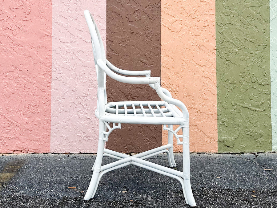 Hekman Rattan Chippendale Desk and Chair