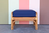 Rattan Lounge Chair and Ottoman