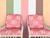 Pair of Coastal Rattan Lounge Chairs