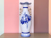 Blue and White Peacock Vase