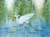 Pair of Old Florida Egret Original Art