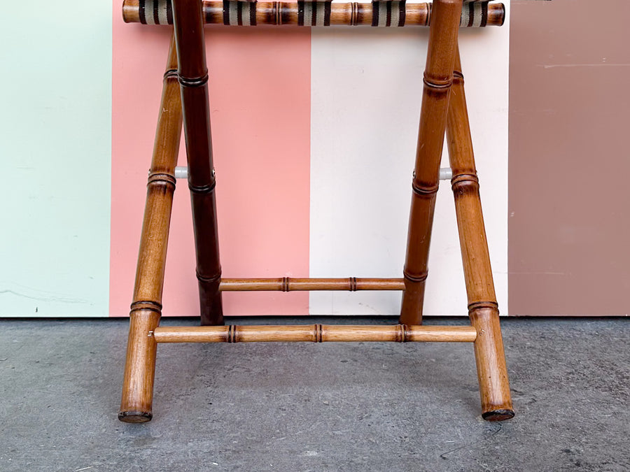 Folding Faux Bamboo Luggage Rack