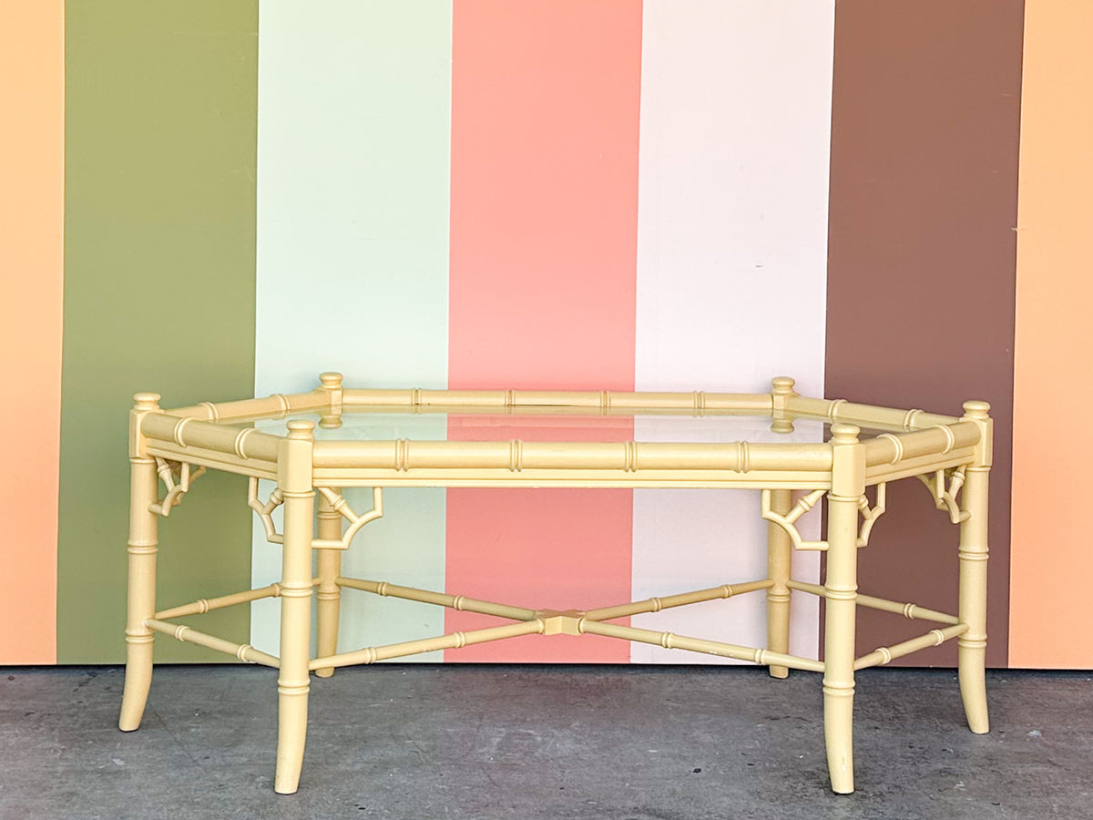 Thomasville Faux Bamboo Coffee Table