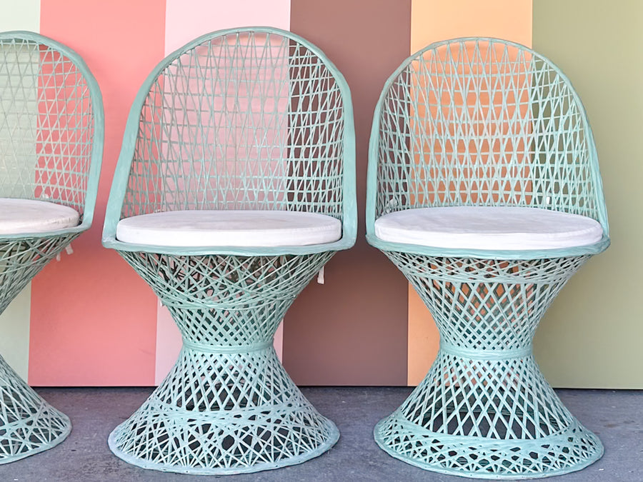 Seafoam Webspun Outdoor Dining Set