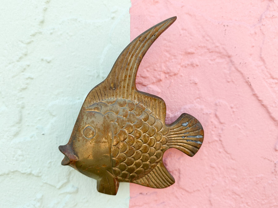Set of Six Brass Angelfish