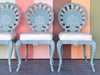 Palm Beach Chic Grotto Shell Back Outdoor Dining Set