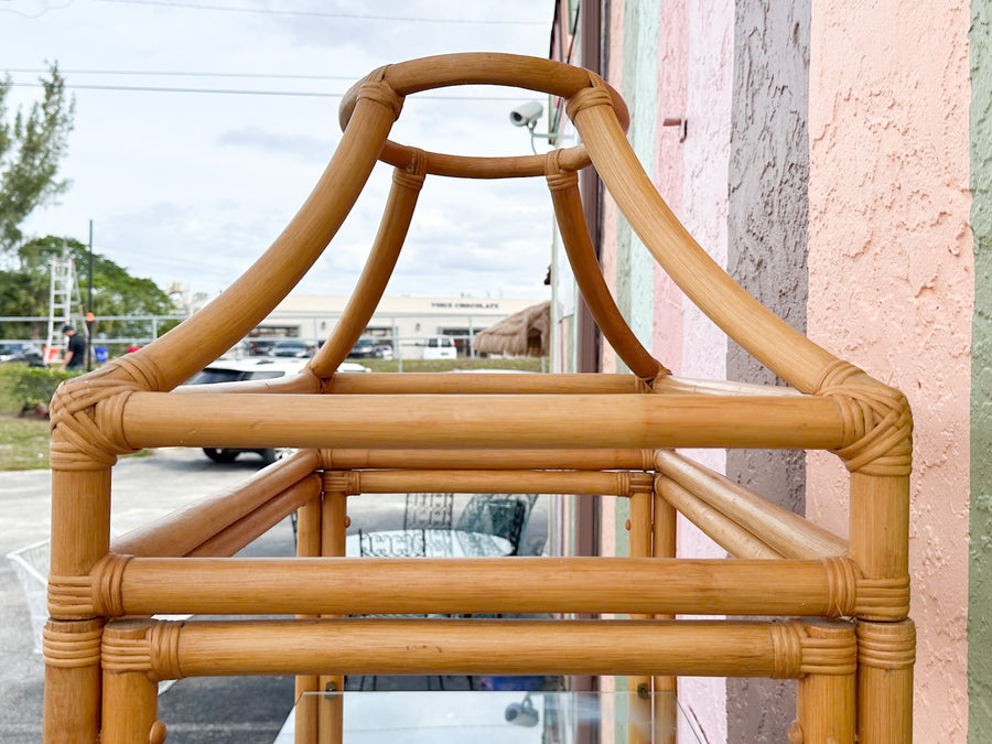 Rattan Pagoda Etagere