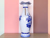 Blue and White Peacock Vase