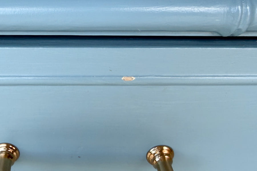 Painted Thomasville Faux Bamboo Tall Chest