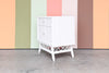 Faux Bamboo and Rattan Shutter Nightstand