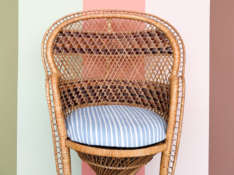 Sweet Rattan Child's Peacock Chair