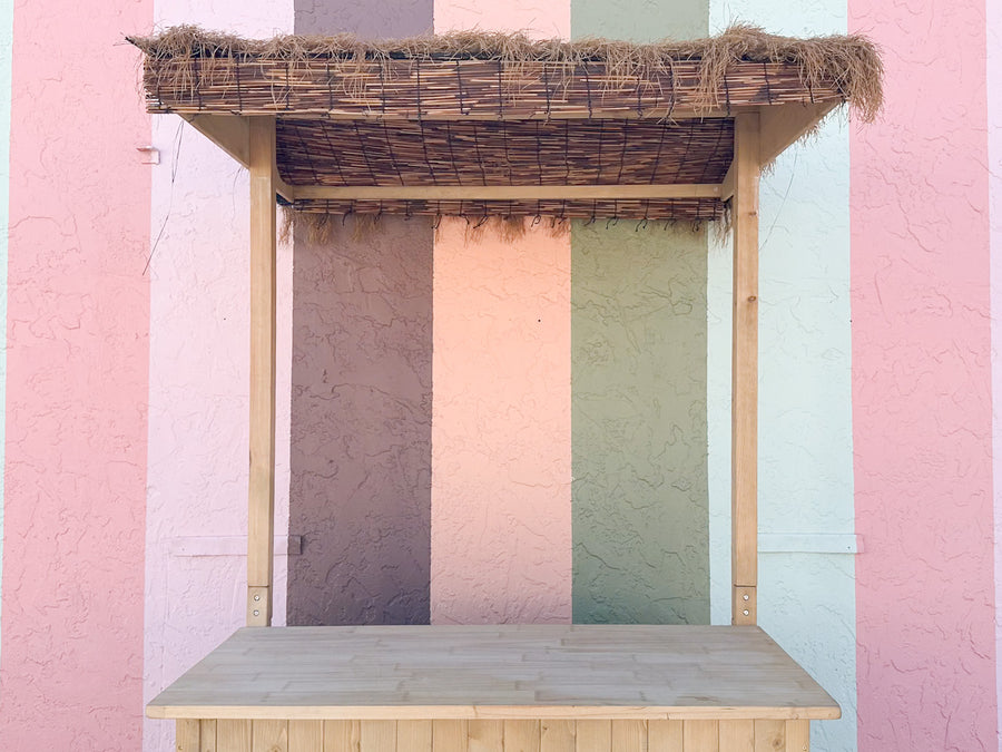 Kips Bay Show House Tiki Bar and Stools