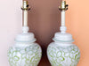 Pair of Green Leaf Icing Lamps