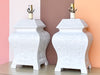 Pair of Italian Ceramic Pagoda Lamps