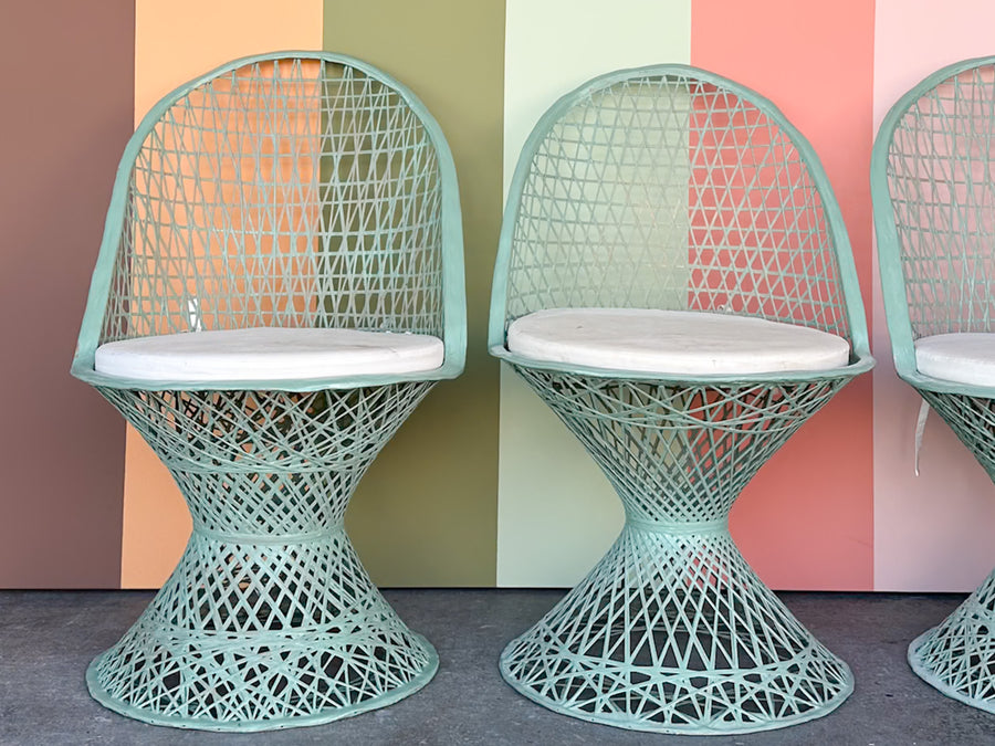 Seafoam Webspun Outdoor Dining Set