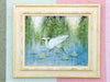 Pair of Old Florida Egret Original Art