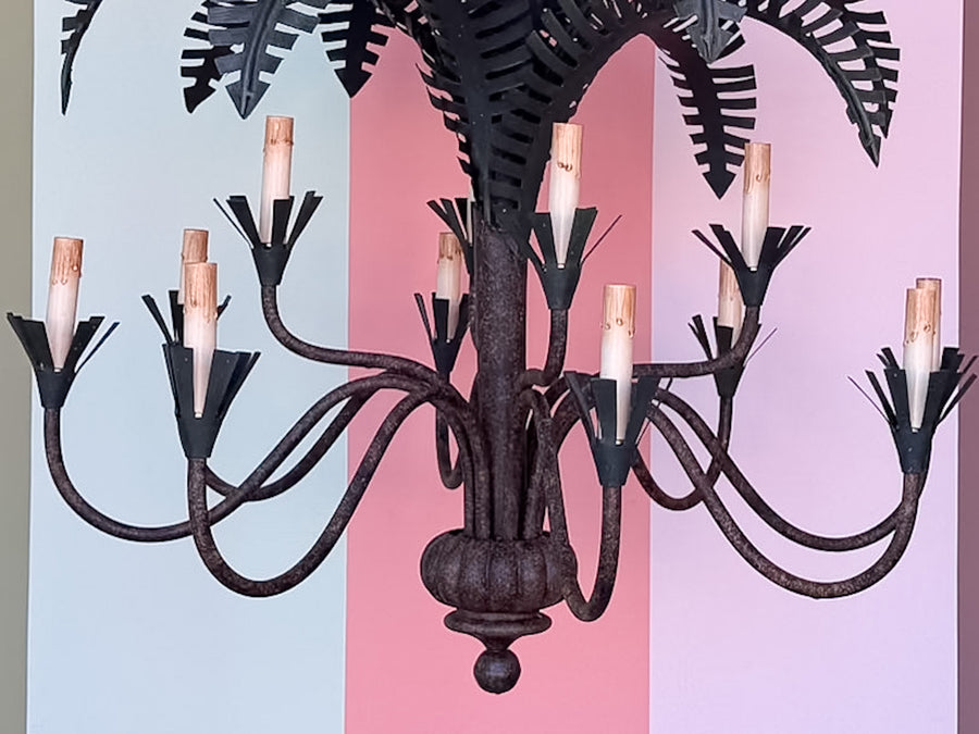 Curry and Company Palm Chandelier