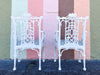Set of Eight Fretwork Pagoda Dining Chairs
