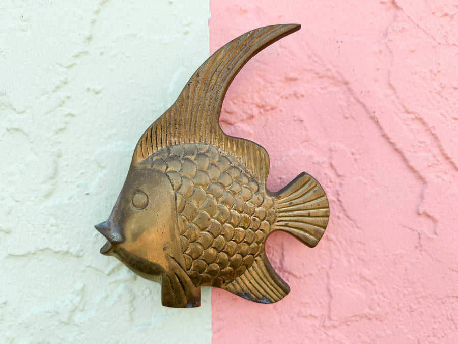 Set of Six Brass Angelfish