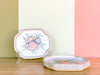 Set of Eight English Shell Snack Plates