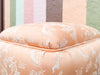 Peach Pagoda Upholstered Pouf