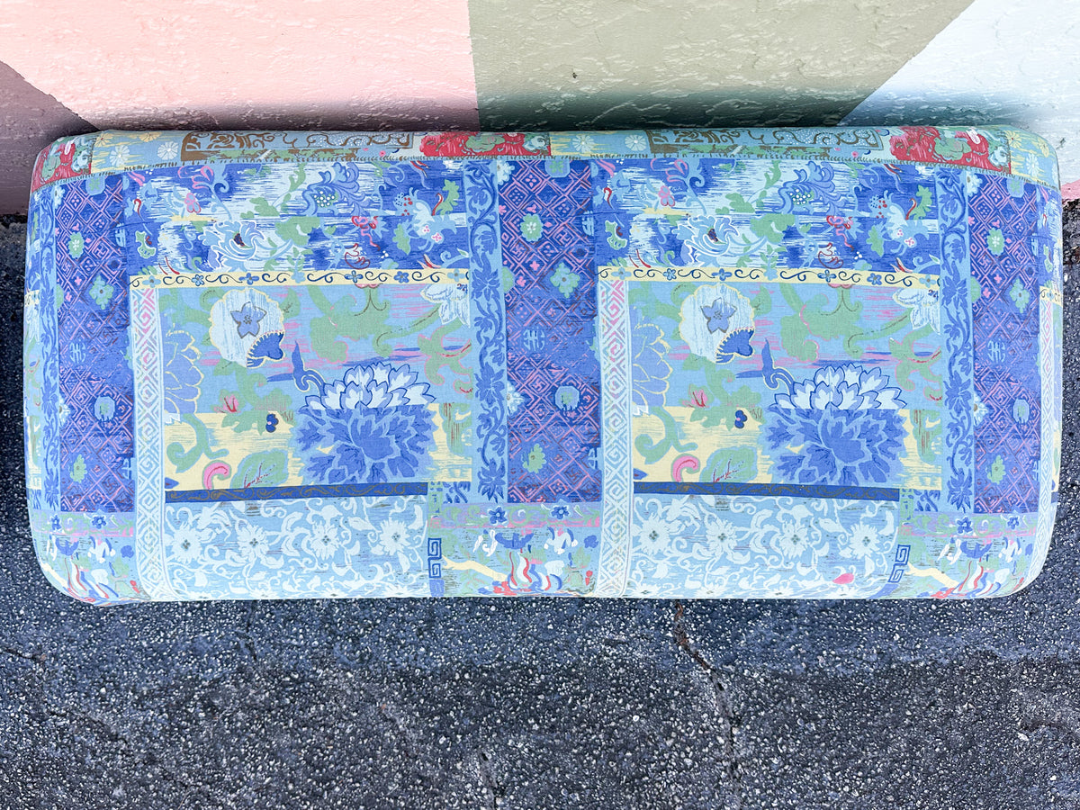 Pair of Upholstered Waterfall Benches