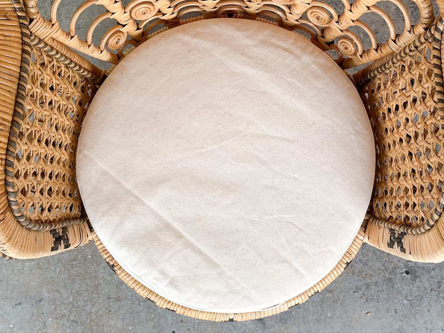 Natural Rattan "Tribal" Peacock Chair