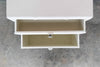 Faux Bamboo and Rattan Shutter Nightstand