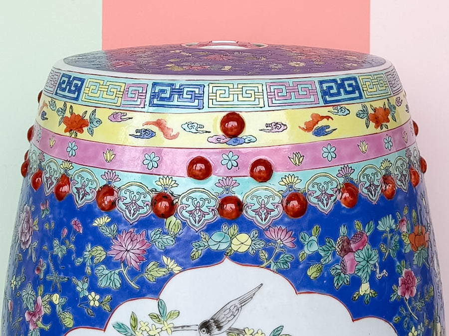 Chinoiserie Chic Garden Seat