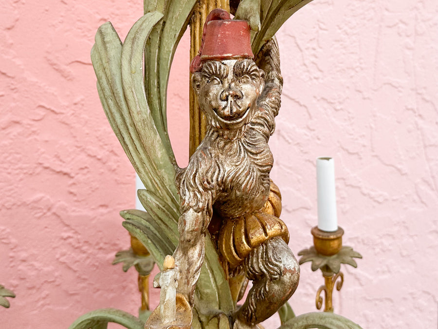 Whimsical Monkey Chandelier