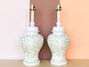 Pair of Green Leaf Icing Lamps