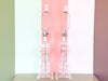 Pair of Lucite Stacked Lamps