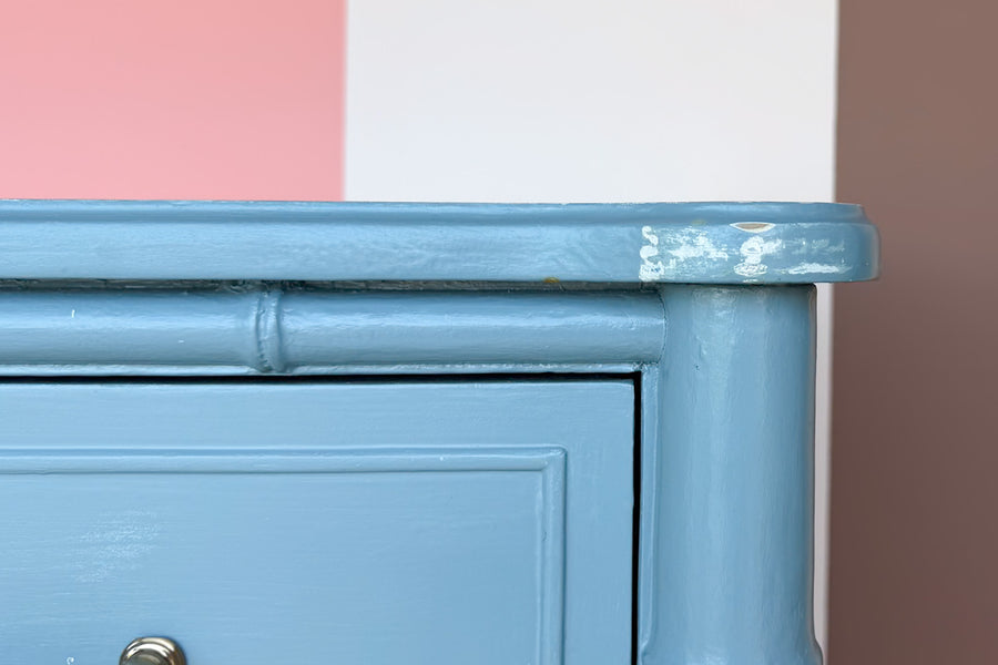 Painted Thomasville Faux Bamboo Tall Chest