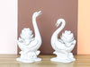 Pair of Fitz and Floyd Swan Candle Holders